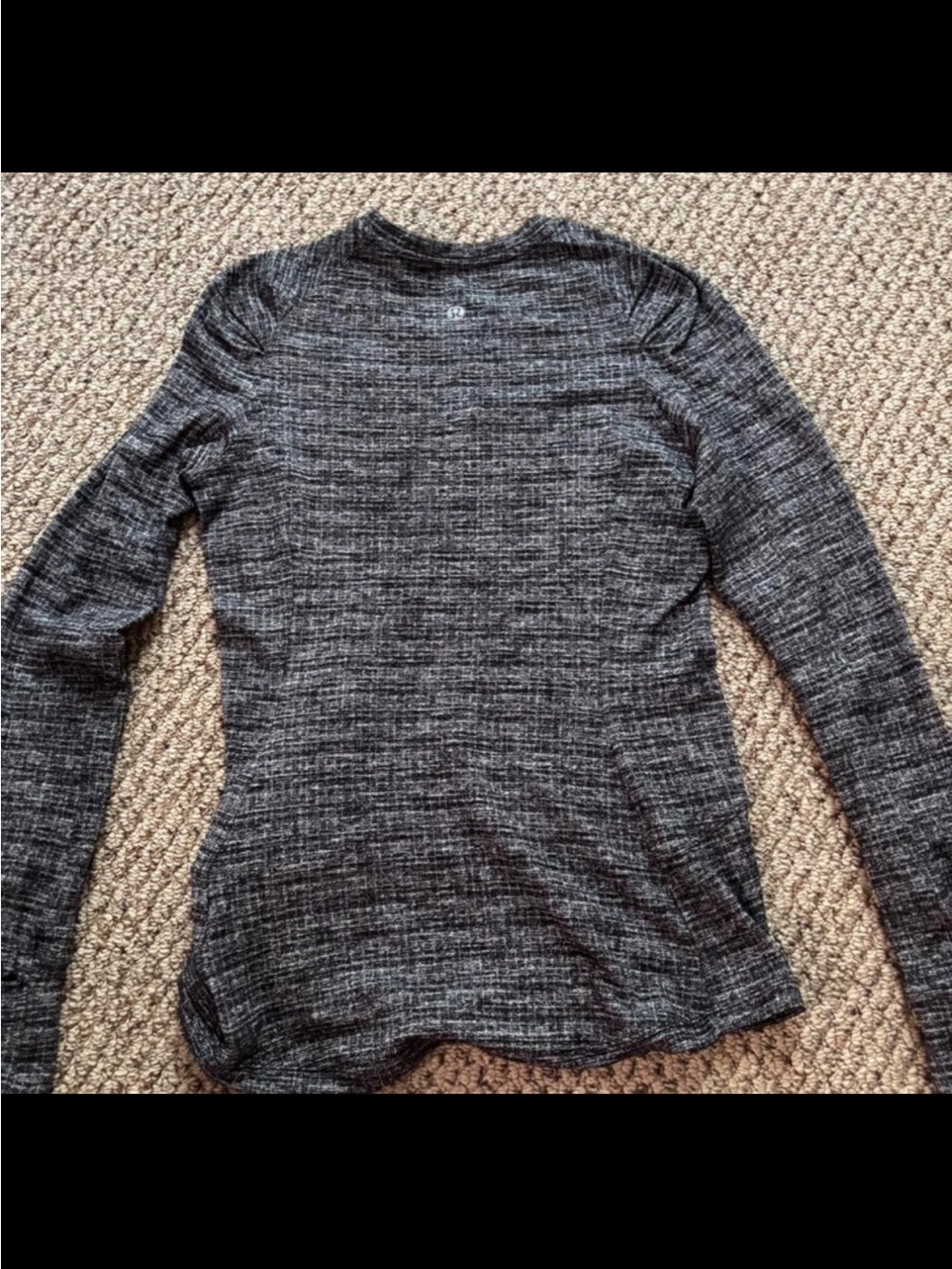 lululemon athletica Heathered Long Sleeve Crewneck - Charcoal